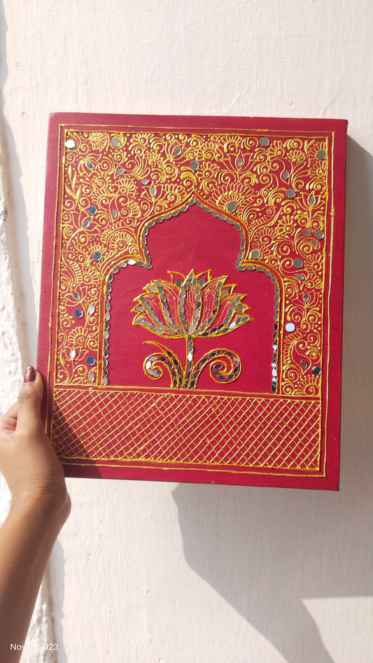 Mesmerizing Jaipur Architecture - Golden Wall Art