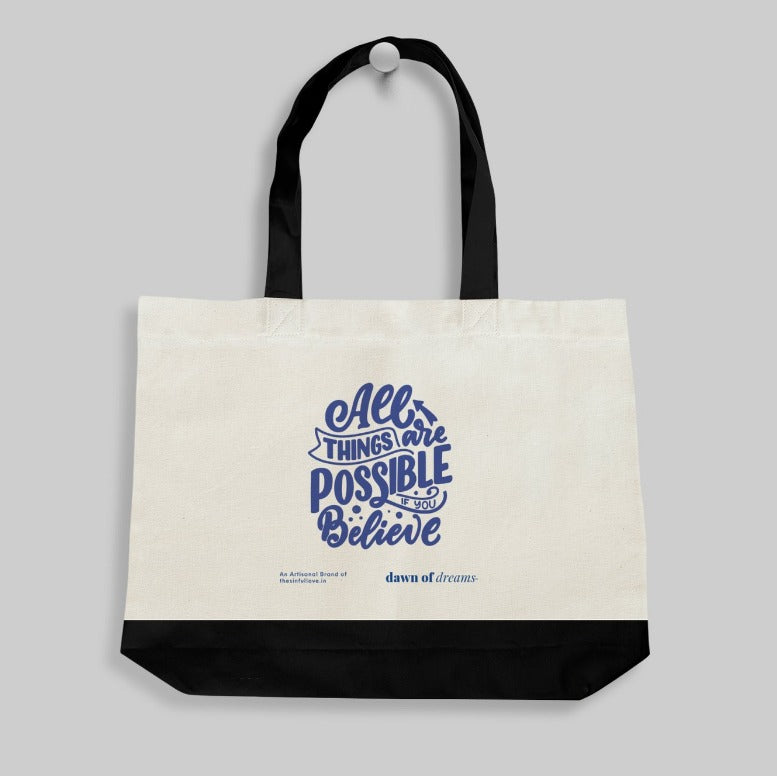 Believe - Canvas Tote Bags